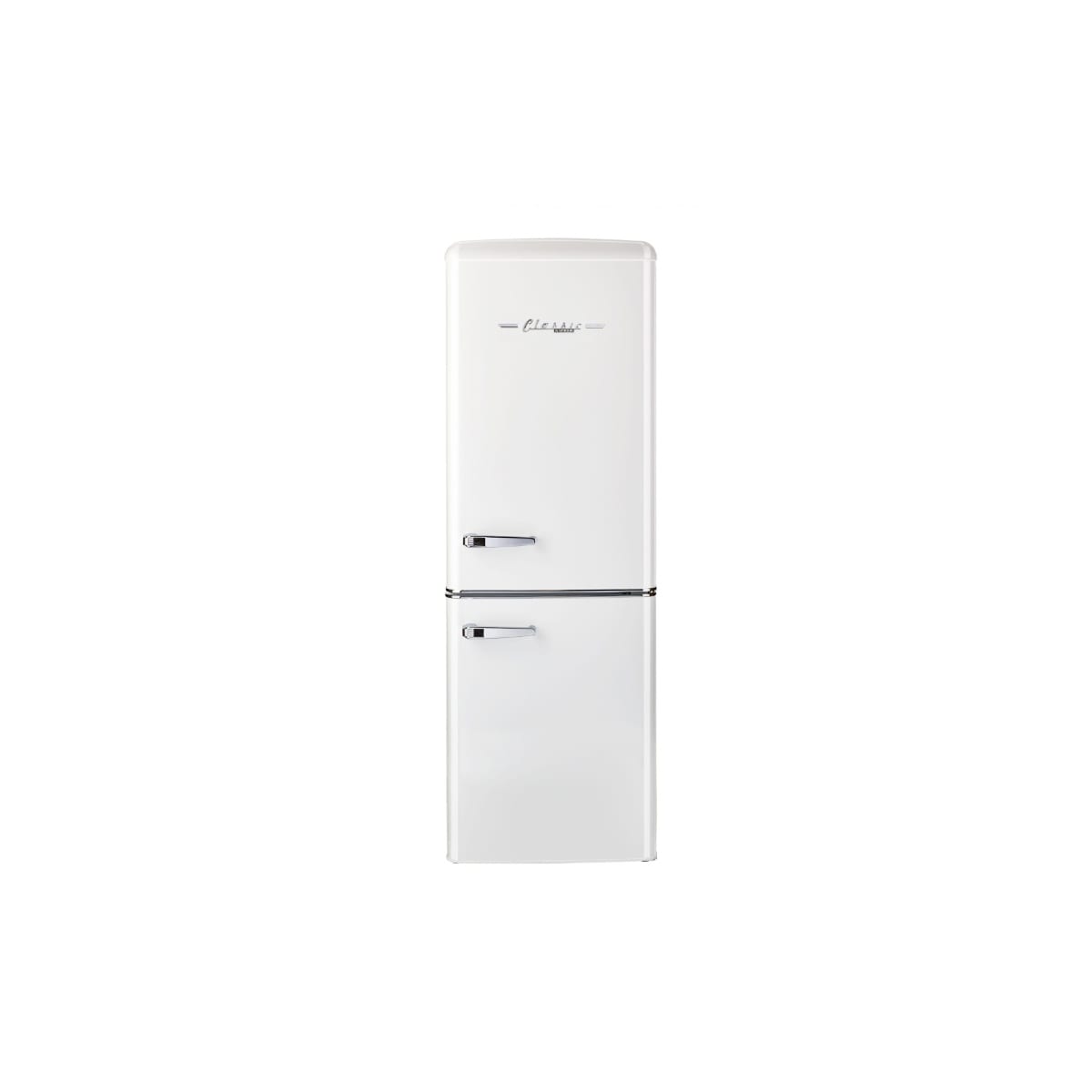 Unique Appliances UGP-275L AC Classic Retro 22 inch Wide 8.7 Cu. ft. Energy Star Certified Bottom Freezer Refrigerator with Wine Rack