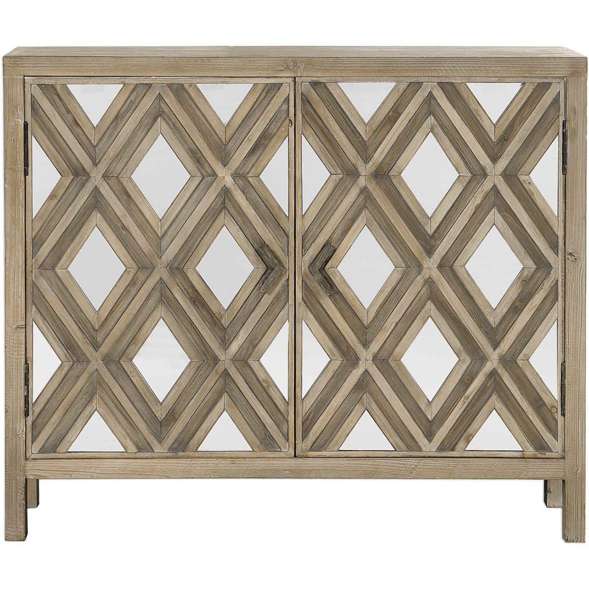 Uttermost 24866 Tahira 421/4" Wide Glass and Fir Wood