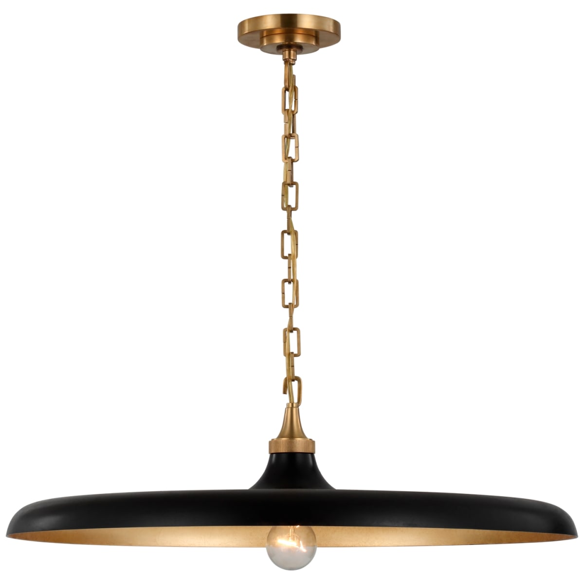 EF CHAPMAN for VISUAL COMFORT Zodiac Pendant Light in Antiqued Brass