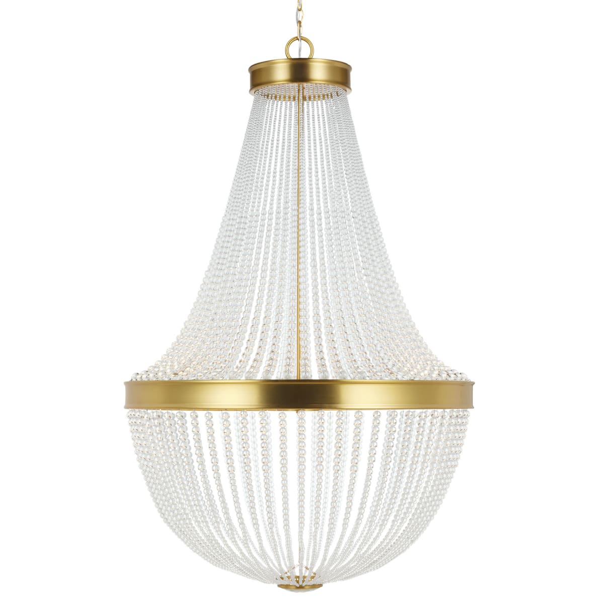 E.F. Chapman Crystal, Chandelier, Visual Comfort Lighting, Brass