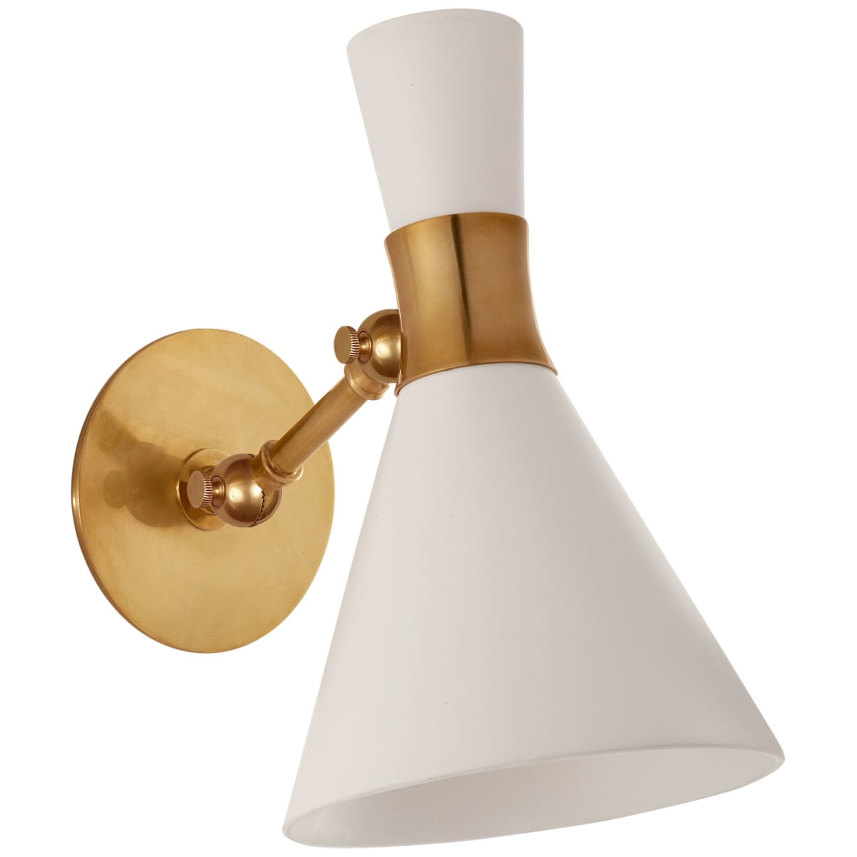 Visual Comfort S 2640HAB-WHT Liam 11 Tall Wall Sconce