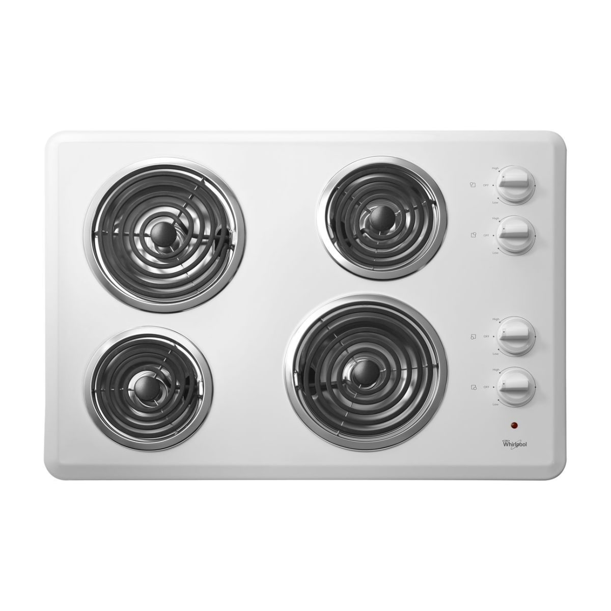 Whirlpool WCC31430AW 30 Electric Cooktop with Dishwasher Build