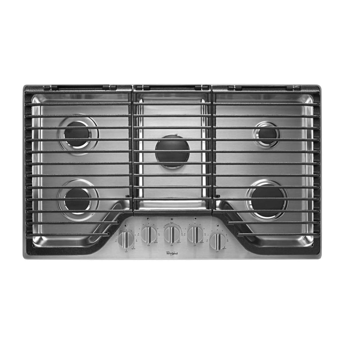 Whirlpool 5-Burner 36-in Gas Cooktop with Griddle and EZ-2-LIFT