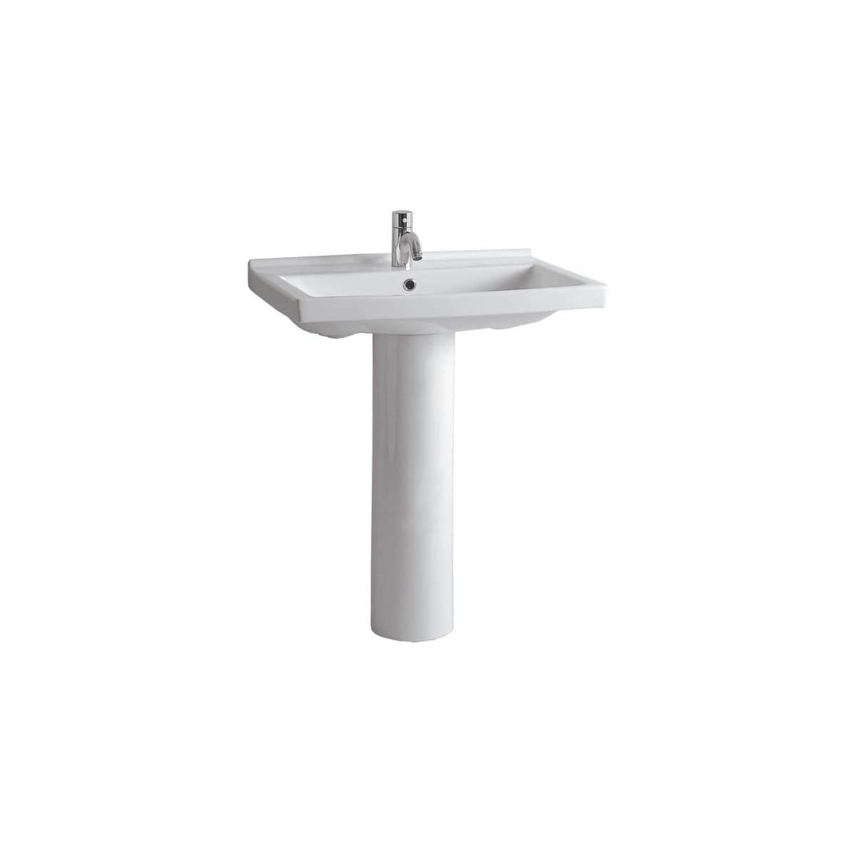 Whitehaus LU024LU0051H Fixture Pedestal Sink Vitreous