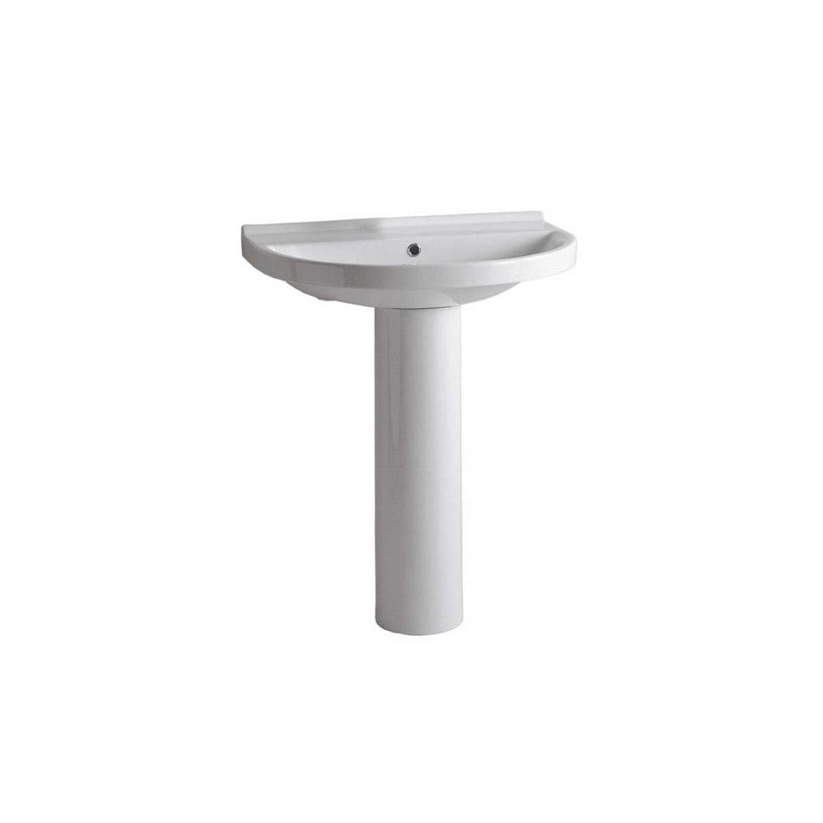 Whitehaus LU044LU0050H Fixture Pedestal Sink Vitreous