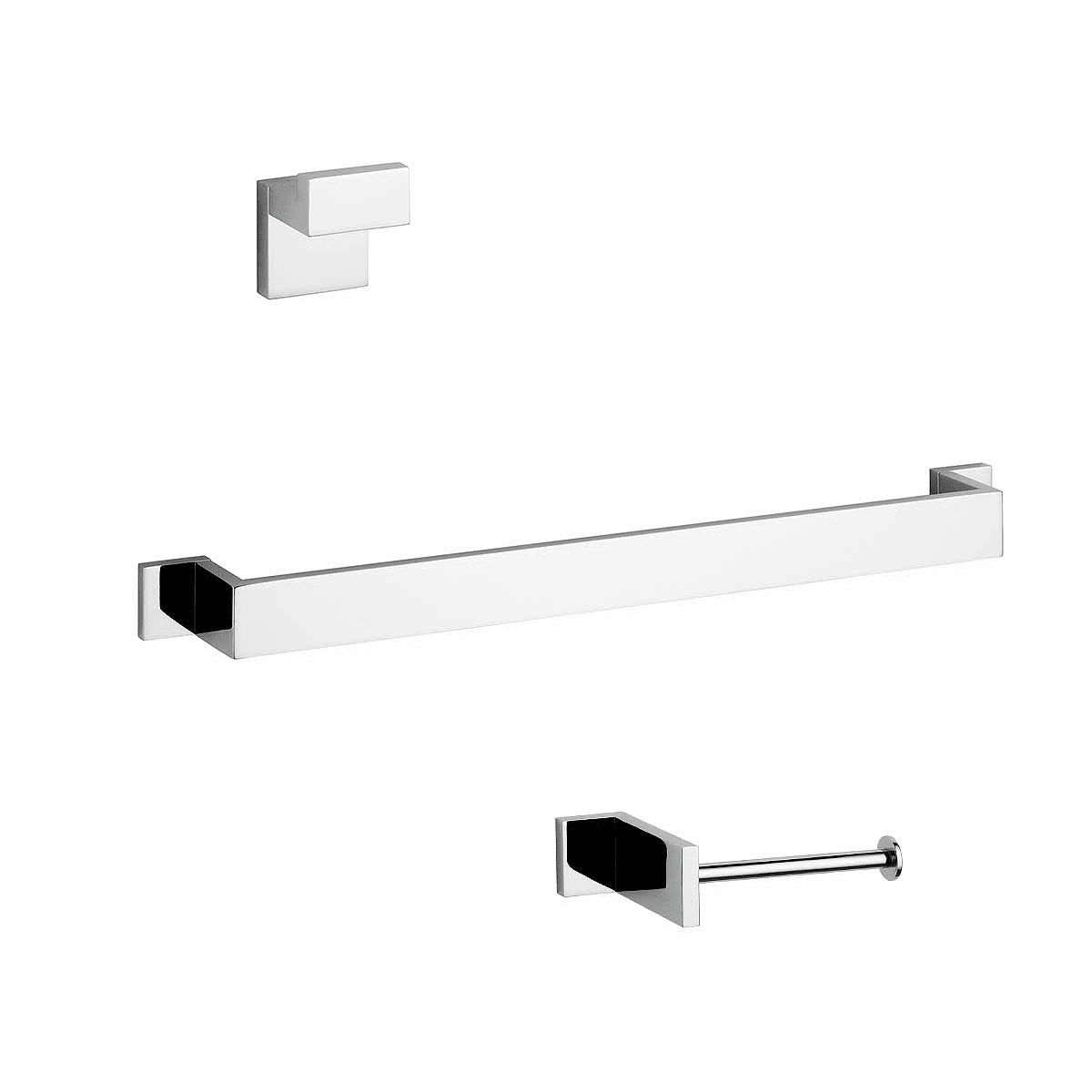 WS Bath Collections Demetra 1902 Polished Chrome Modern Free Standing  Tissue Holder from the Demetra Collection 