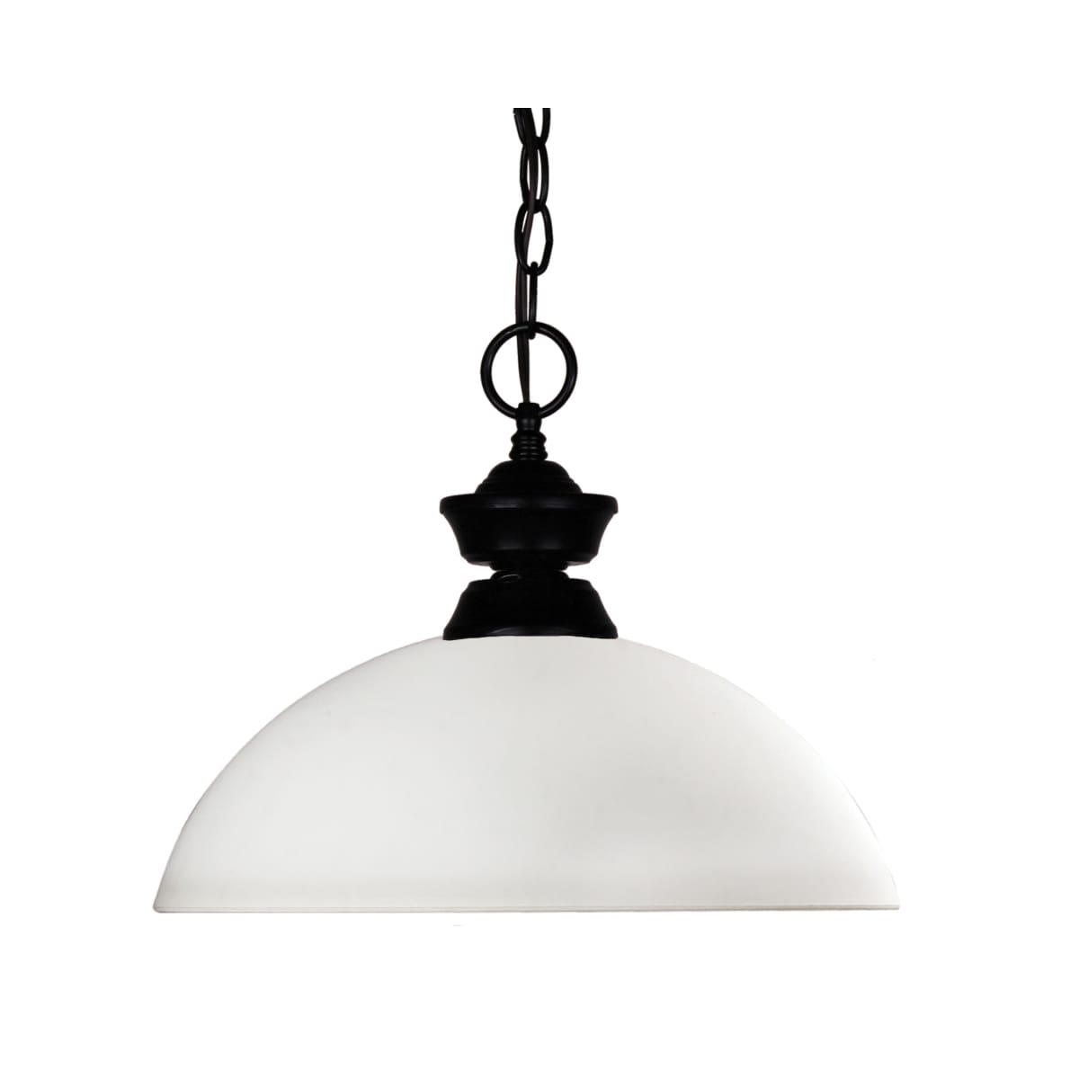 Z-Lite 100701MB-DMO14 Shark 1 Light Pendant with Glass Shade