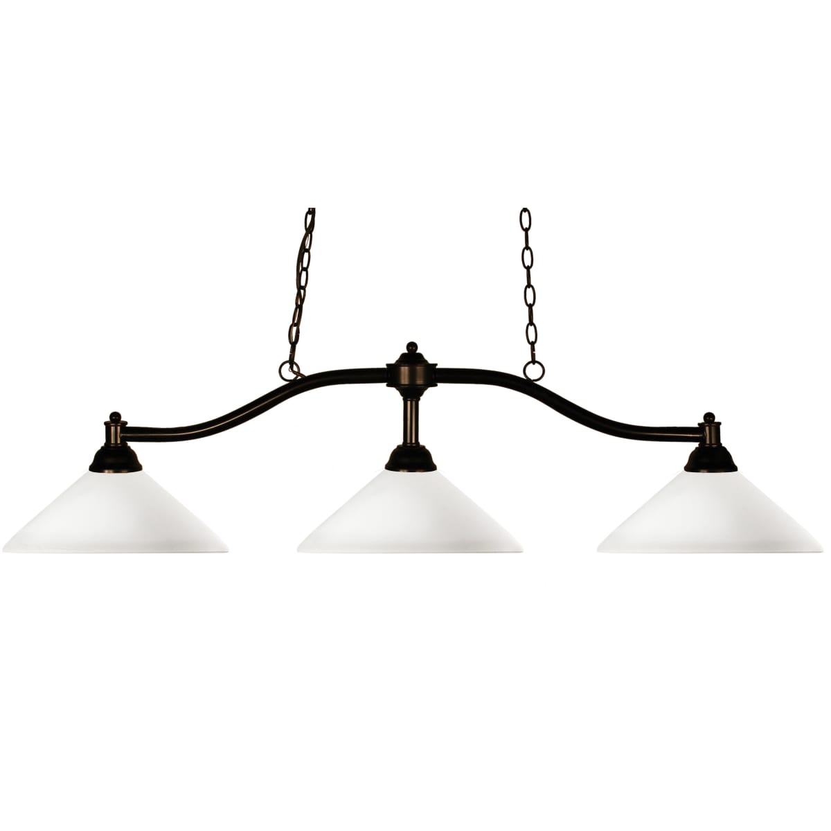 Z-Lite 147BRZ-AMO14 Chance 3 Light Chandelier with Matte