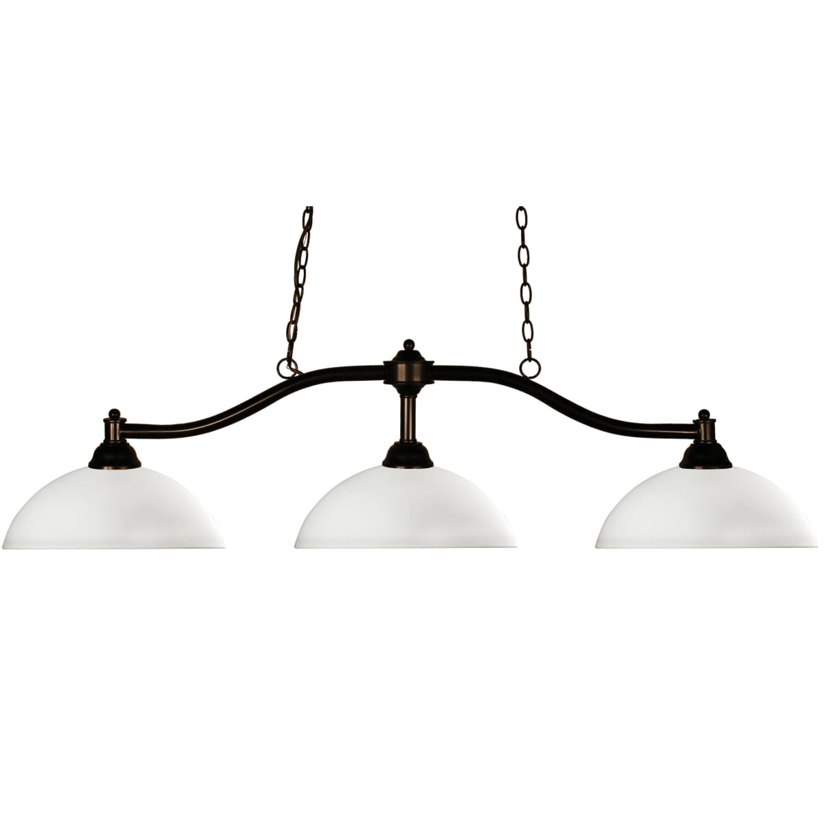 Z-Lite 147BRZ-DMO14 Chance 3 Light Chandelier with Matte Z-Lite 147BRZ-DMO14 Chance 3 Light Chandelier with Matte