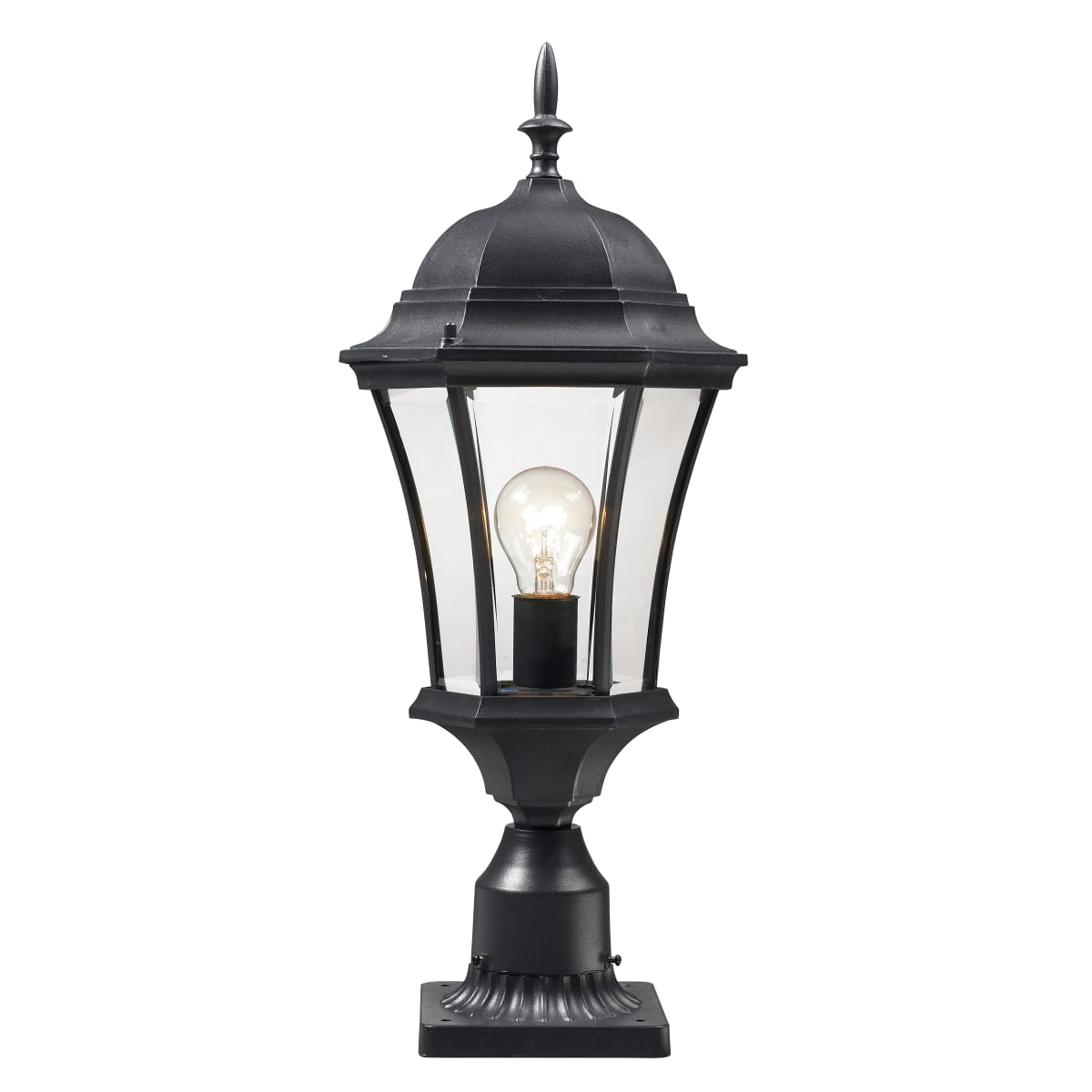 Z-Lite 522PHM-BK-PM Wakefield 1 Light Outdoor Pier Mount