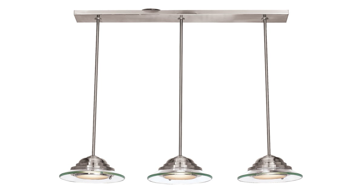 Access Lighting 50443BS/8CL Phoebe 3 Light 34"