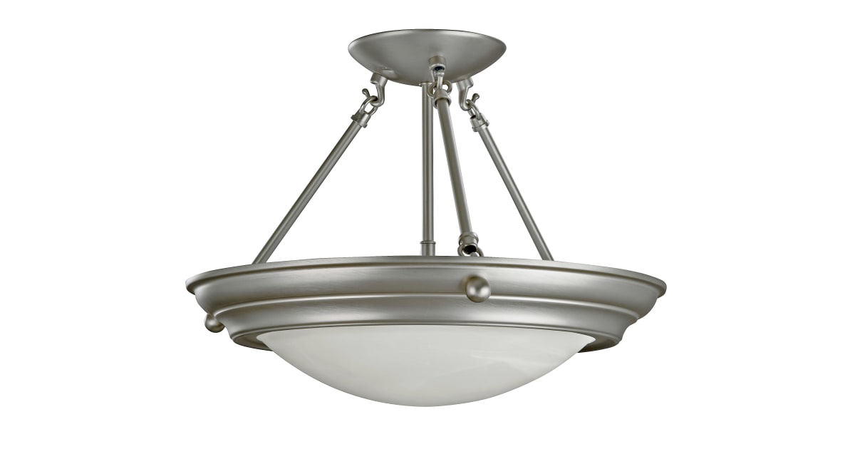 AFX HS6213BNSCT 2 Light 15" Semi Flush Ceiling Fixture from the Duomo ...