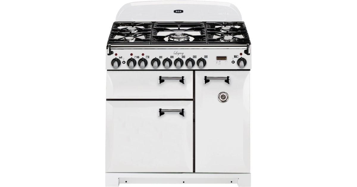 AGA ALEBS36DFVWT 36 Inch Wide 4.5 Cu. Ft. Slide In Dual