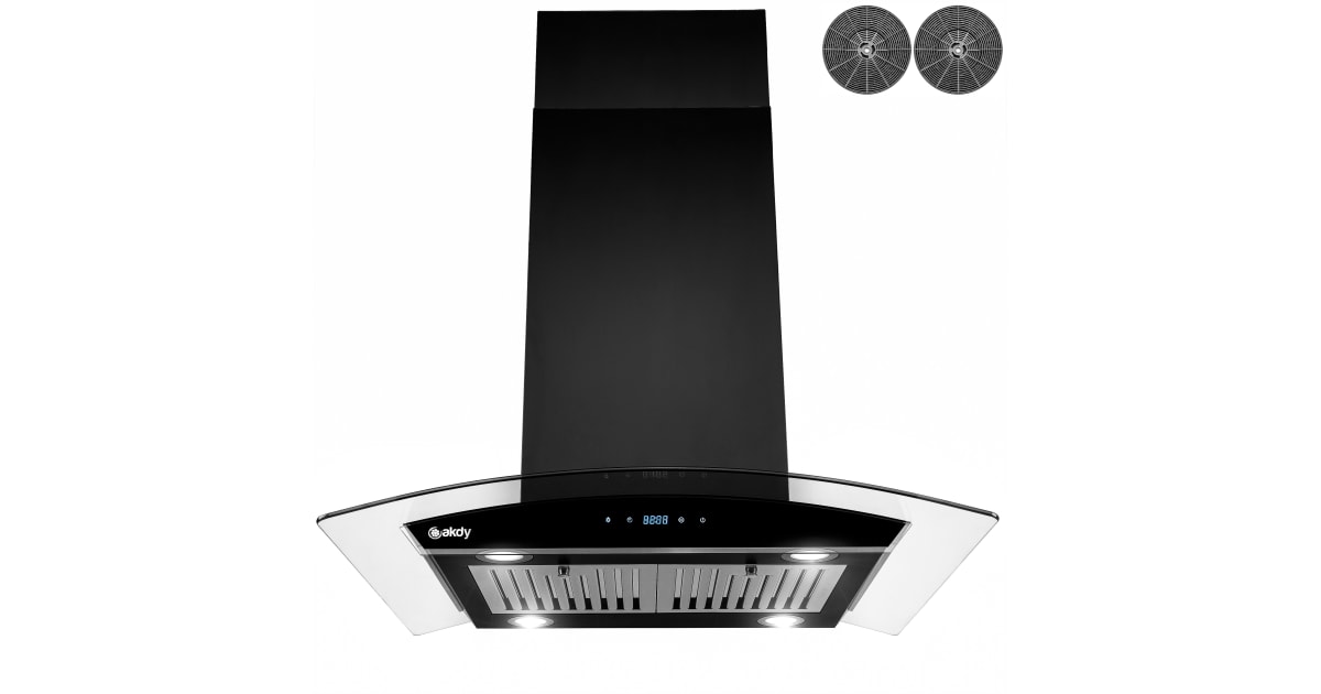 AKDY RH0480 114.33 343 CFM 30 Inch Wide Island Range