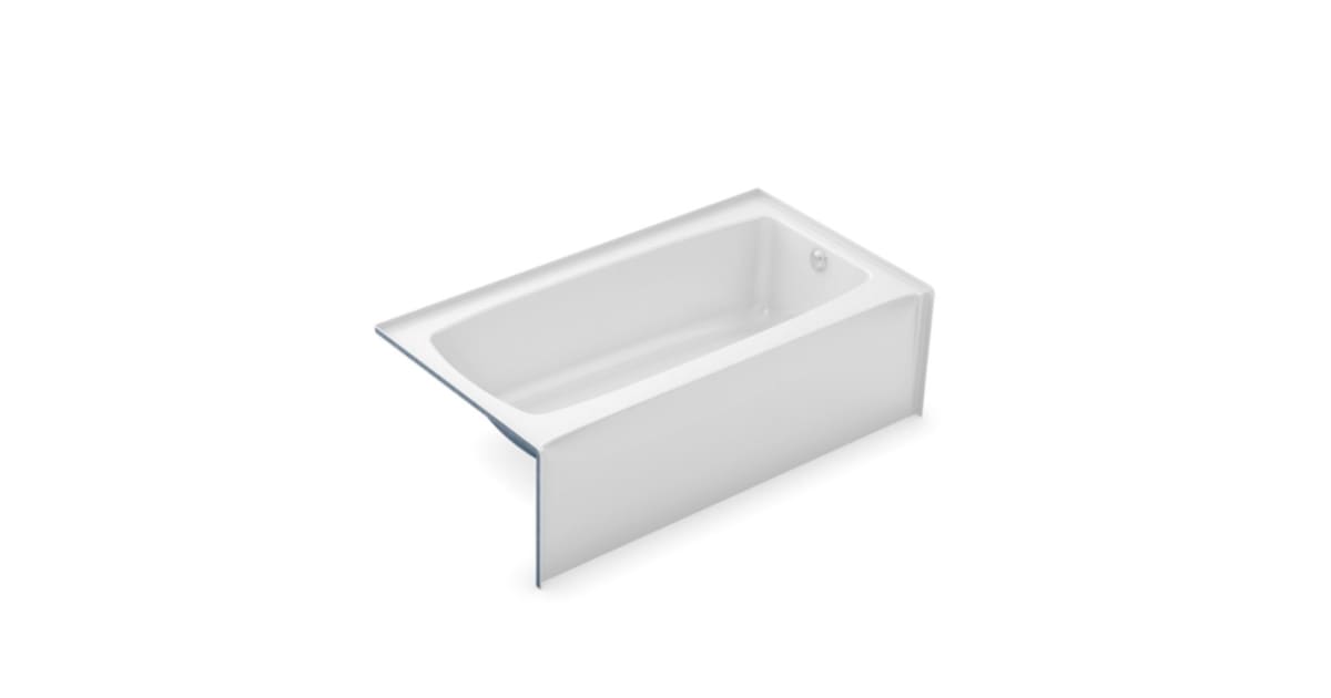 Aker 141350L000002 Three Wall Alcove Fiberglass Soaking