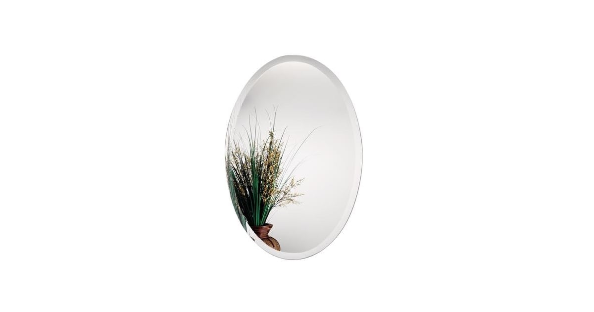 Gatco 1801 Flush Mount Frameless Oval Mirror, 32-inch - 1