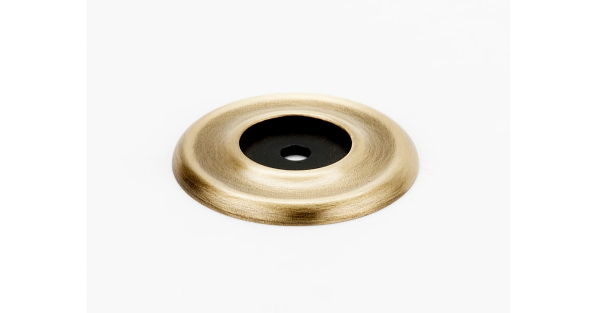Alno A815-38P-AEM Traditional Cabinet Knobs With Backplates - Antique English Matte Finish, 1-1/2 Inch