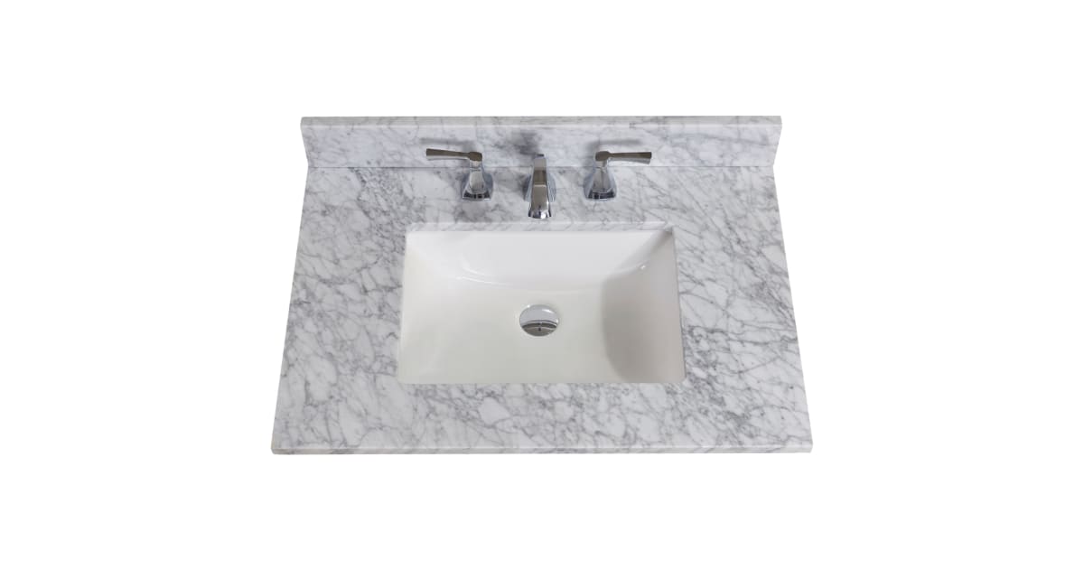 Altair 64031 CTP CA Oristano 31 quot Marble Vanity Top with Backsplash