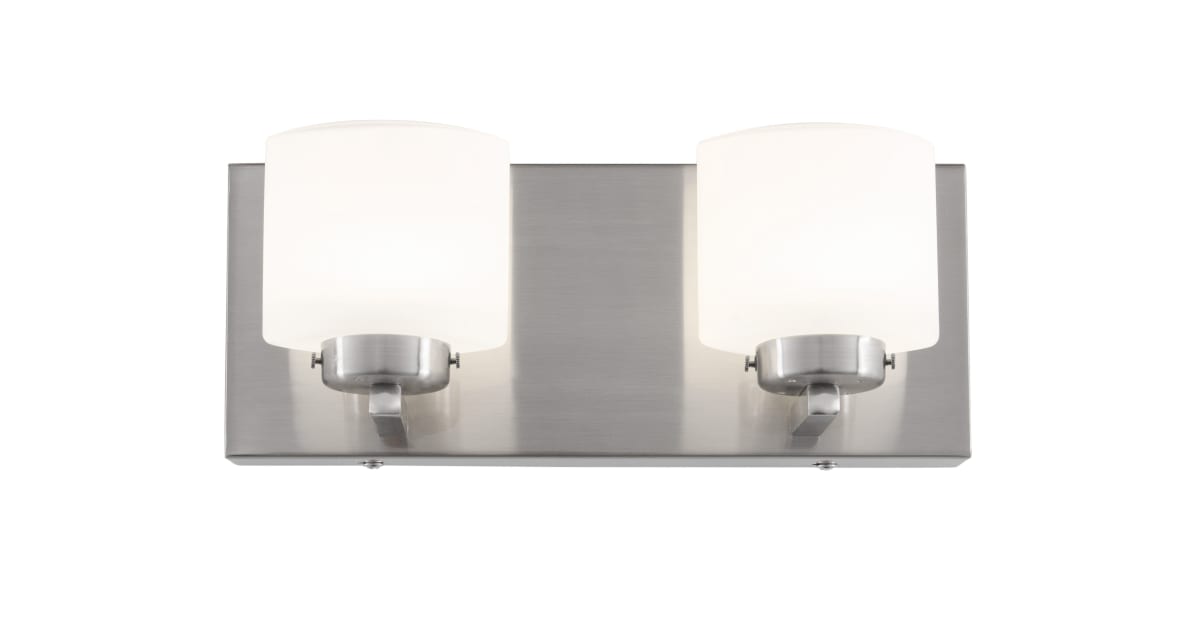 Alternating Current AC1142 Clean 2 Light LED ADA Compliant Bathroom ...