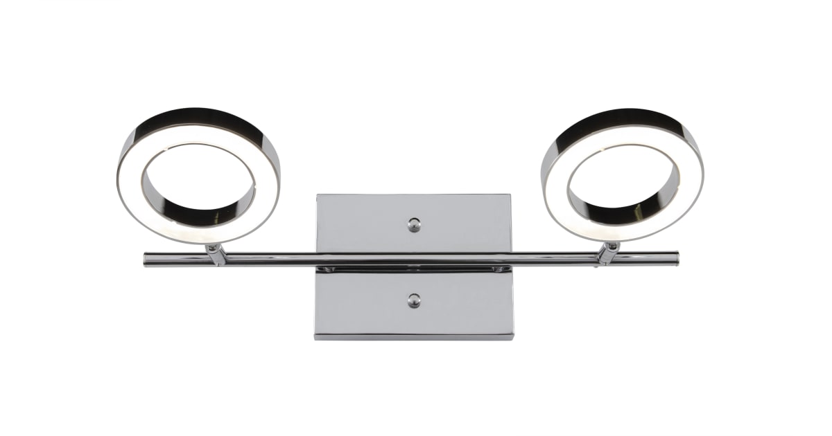 Alternating Current AC1162 Halo 2 Light LED Bathroom Vanity Light ...