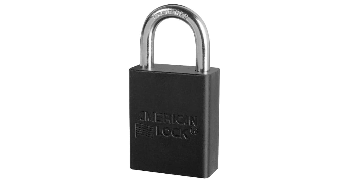 American Lock AMAA1105BLK American Lock Aluminum Padlock