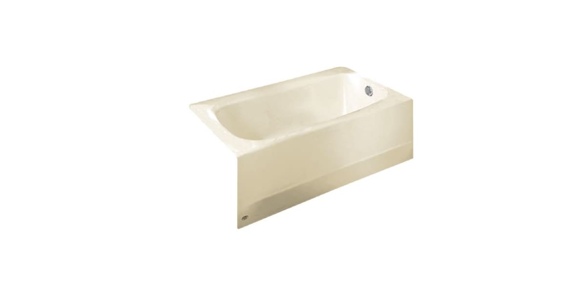 American Standard 2461002TC.222 Cambridge 60" Americast Soaking Bathtub ...