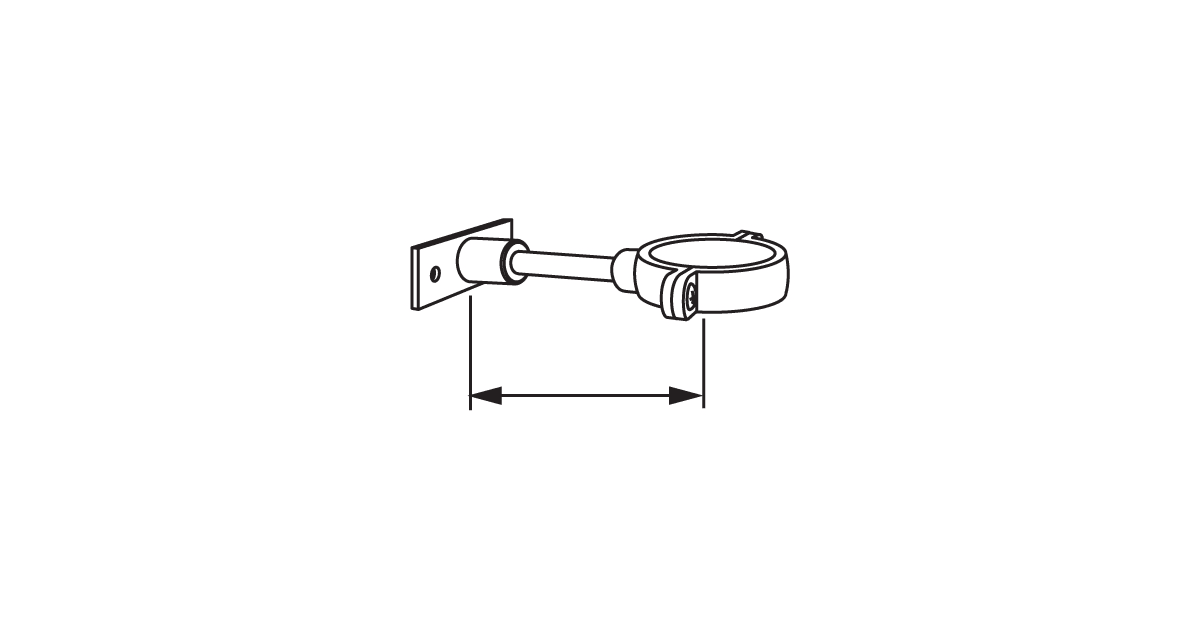 American standard 6065822 002 2 1 2 split pipe support for flush
