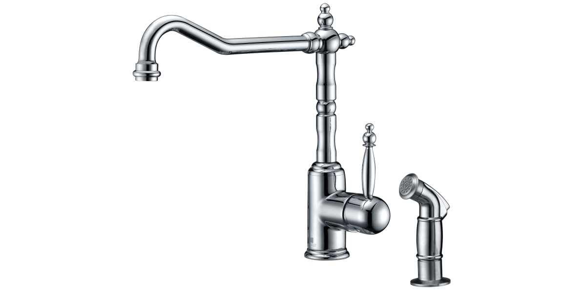 Anzzi KFAZ037 Locke Single Hole 1.86 GPM Kitchen Faucet
