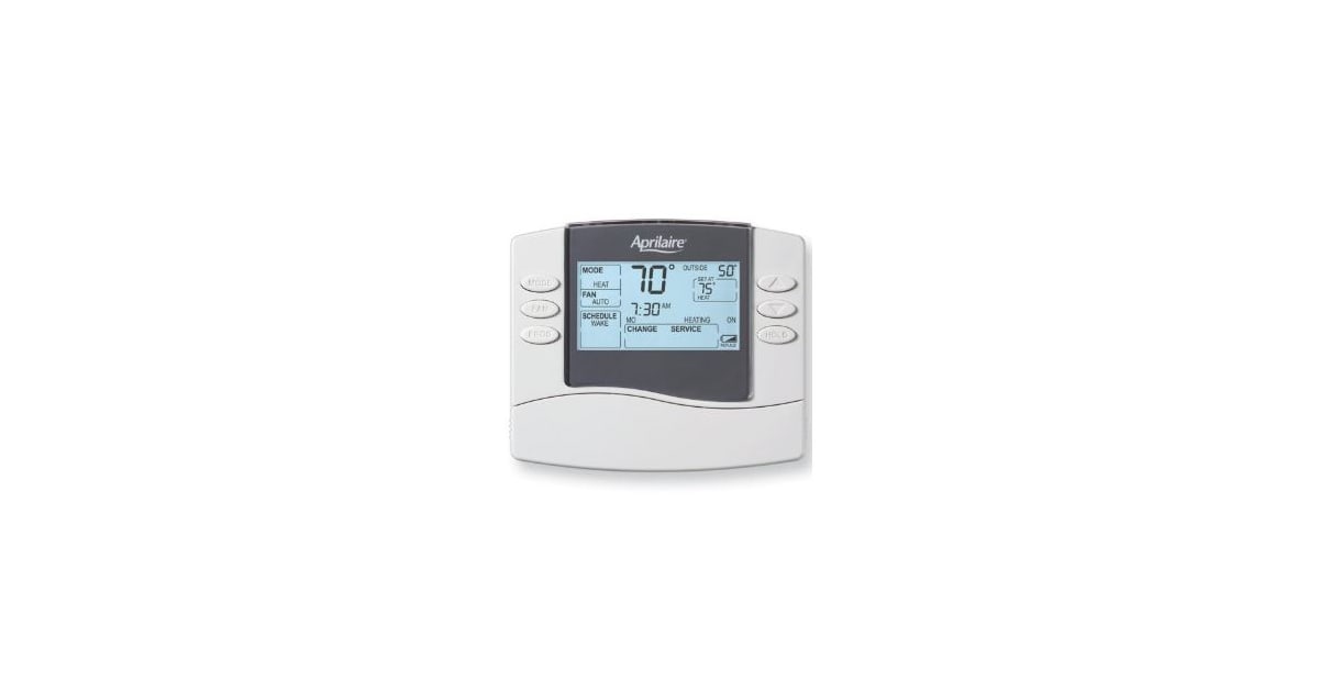Aprilaire 8463 Programmable Thermostat for up to 1 Heat /