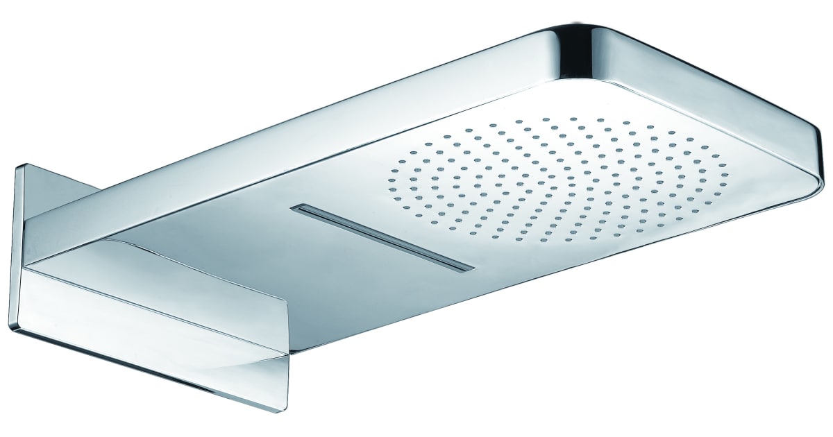 AquaBrass 02872BN Waterfall Rainshower Shower Head