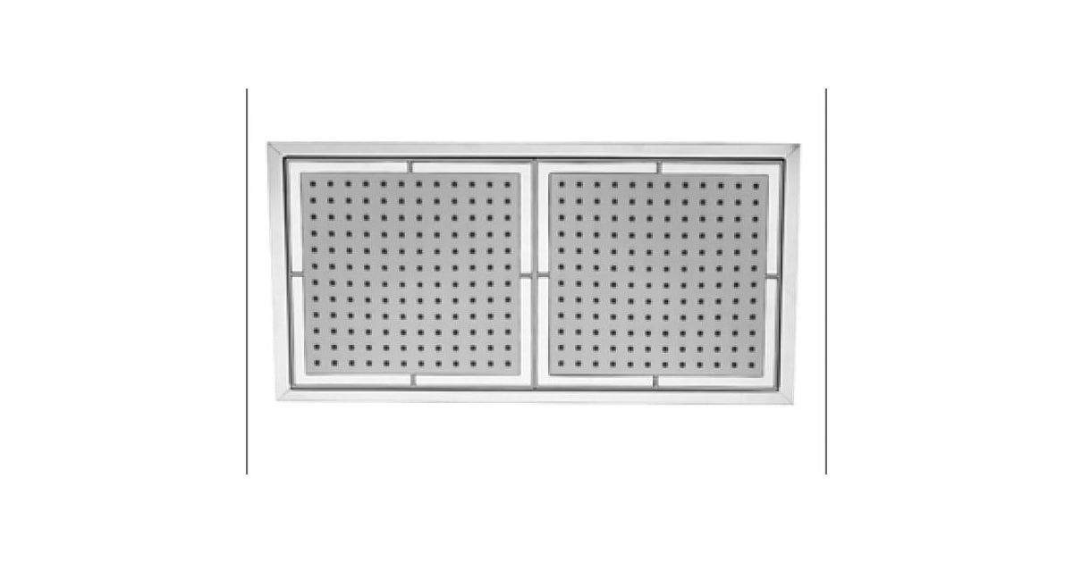 AquaBrass 802PC 2.5 GPM Single Function Rain Shower Head