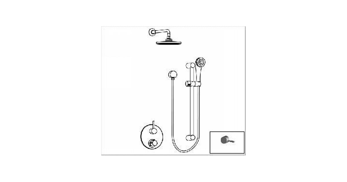 AquaBrass BLU0215573.BN Thermostatic Shower Kit from the