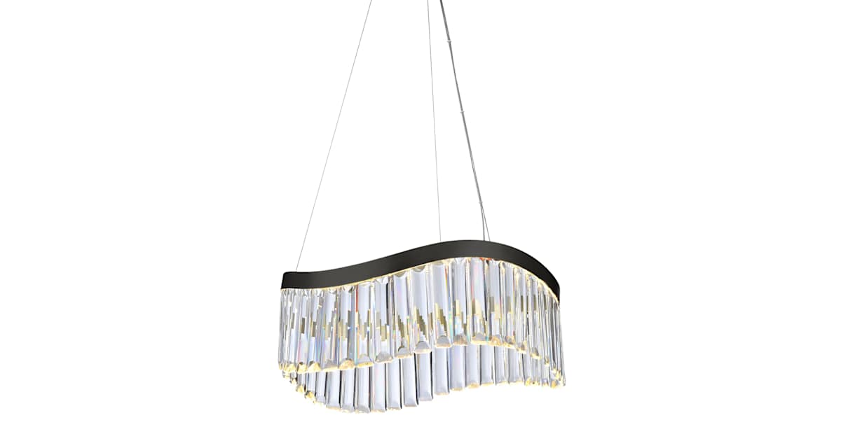 Artcraft Lighting AC12206BK Jules 20" Wide Crystal Abstract Chandelier ...