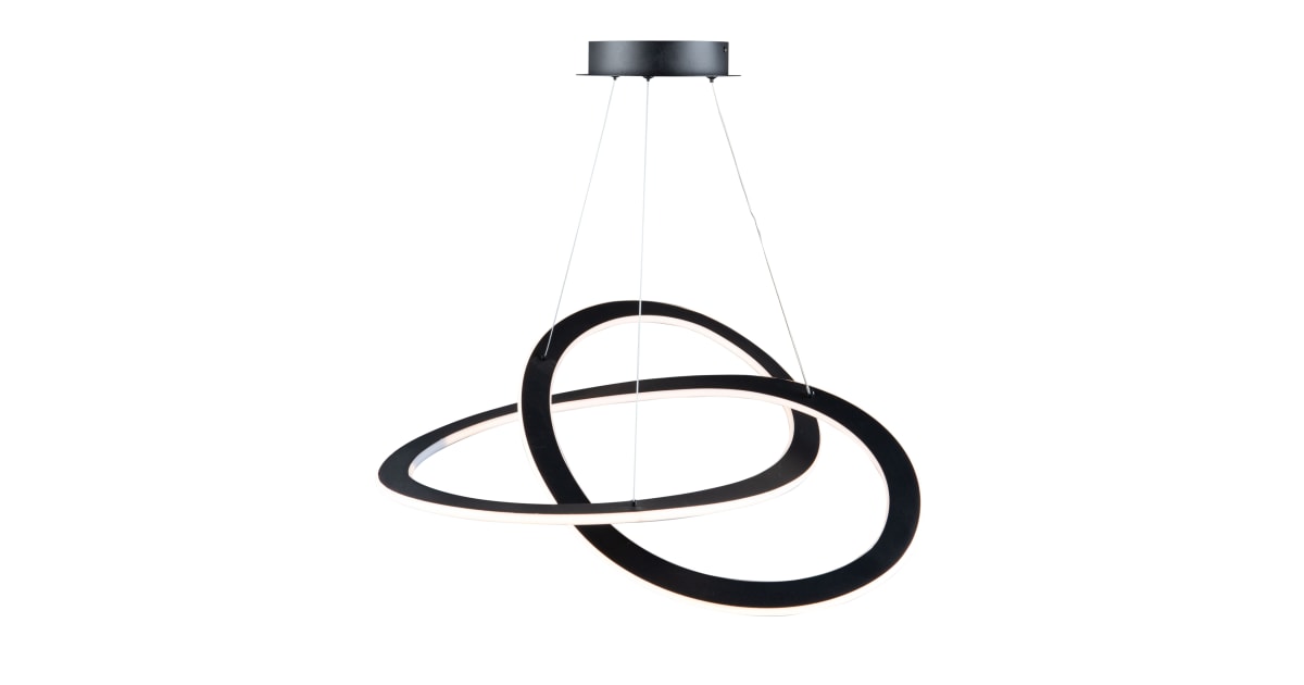 Artcraft Lighting AC7077BK Wave 26" Wide LED Abstract