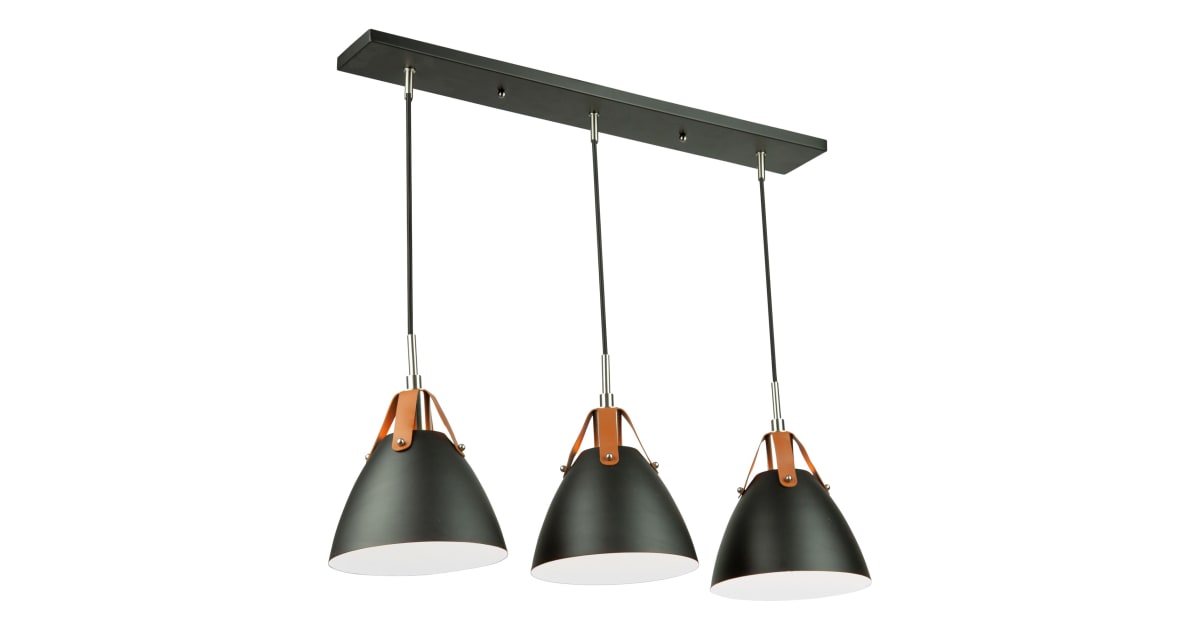 Artcraft Lighting SC13324BK Tote 3 Light 34" Wide Smart Linear Pendant ...