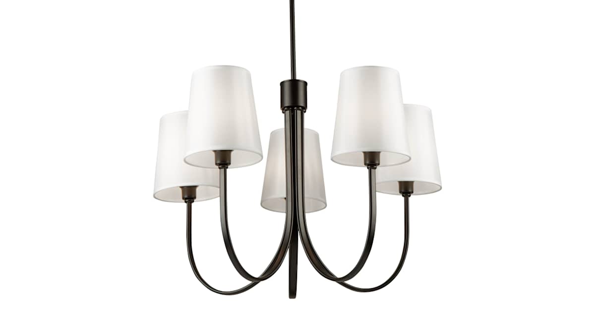 Artcraft Lighting SC13335BK Rhythm 5 Light 28" Wide Smart Chandelier ...