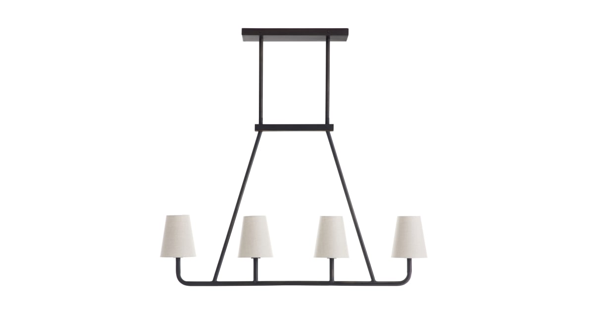 Arteriors 82010 Lorenzo 4 Light 40" Wide Linear Chandelier