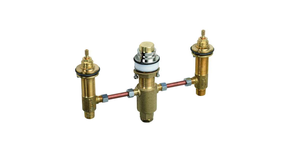 Axor 06310000 Citterio Roman Tub Filler Rough-In Valve, 3 Hole ...