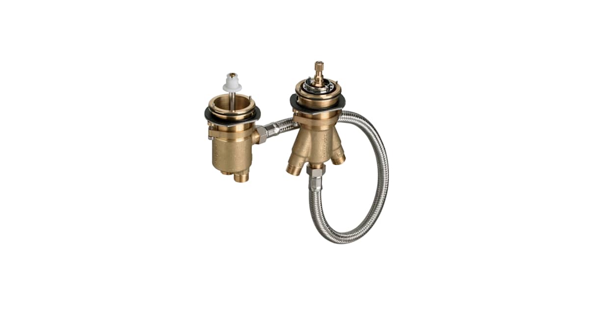 Axor 13550181 Terrano 1/2 Inch Rough In Valve for 2-Hole Roman Tub ...