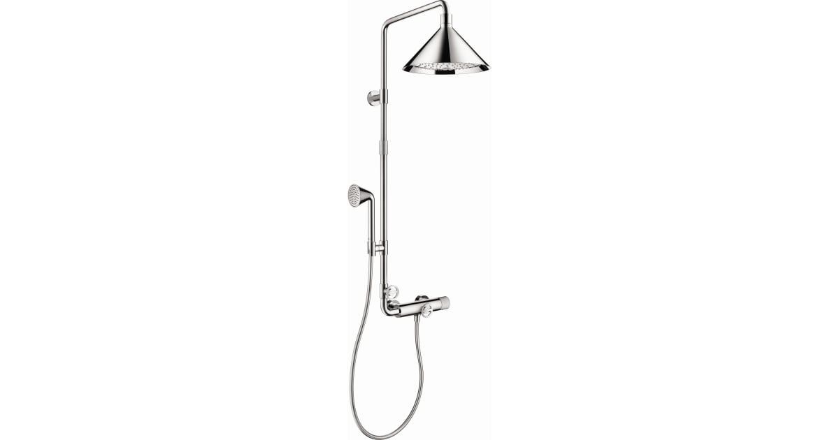 Axor 26020001 Showers/Front Shower System Package with Shower Head and ...