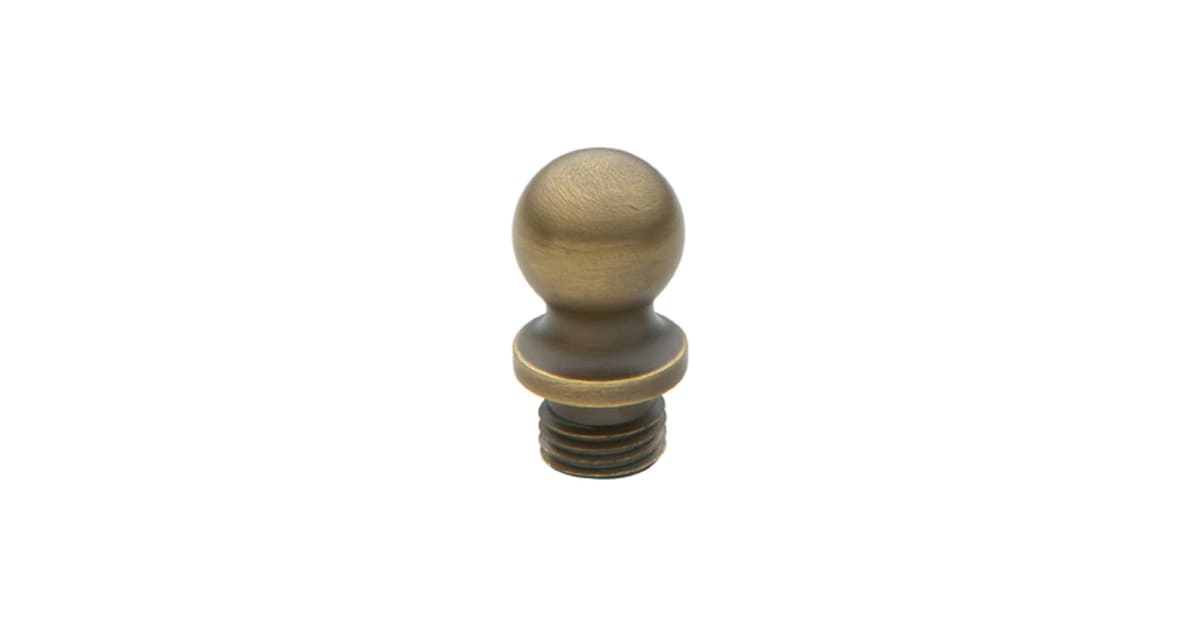 Baldwin 1090038I Solid Brass Ball Tip Finial for Square