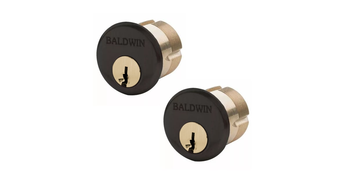 Baldwin 8328102DBL Gramercy 2" C Keyway Traditional Mortise Double