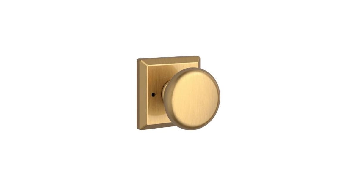 Baldwin PVROUTSR044 Round Privacy Door Knob with Square