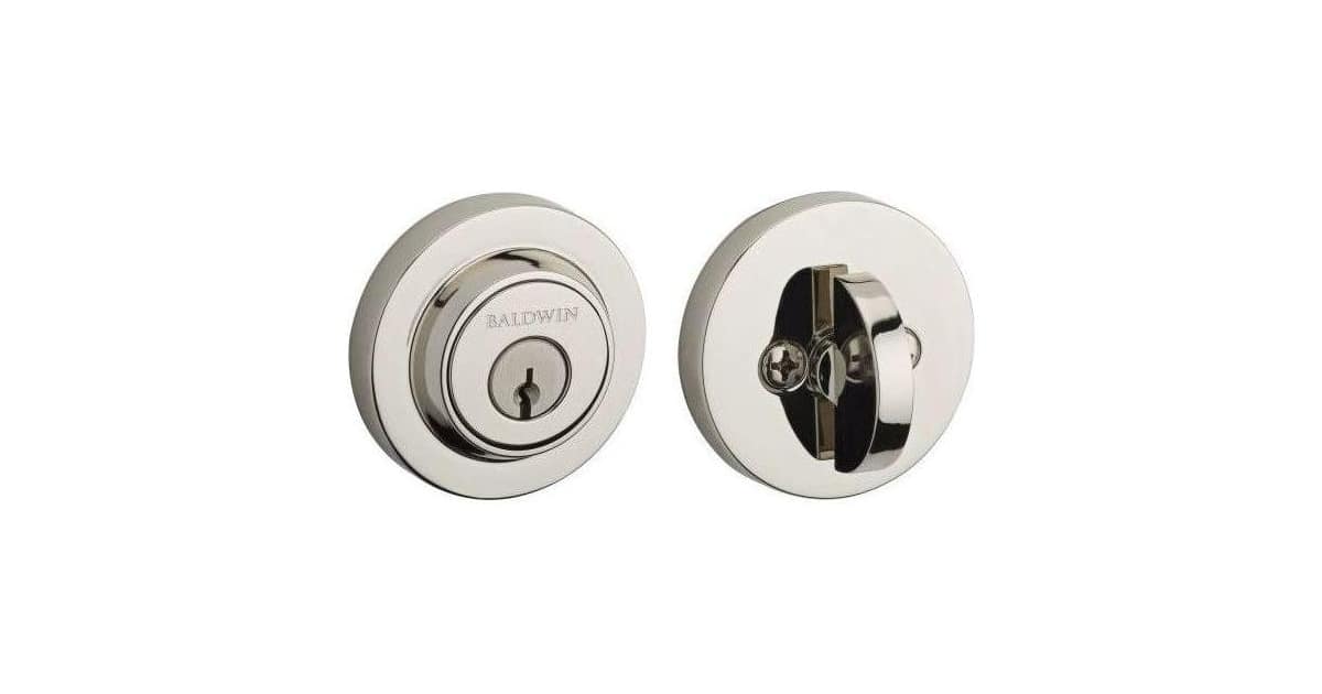 Baldwin SCCRD055S Contemporary Round SmartKey Single Cylinder Keyed ...