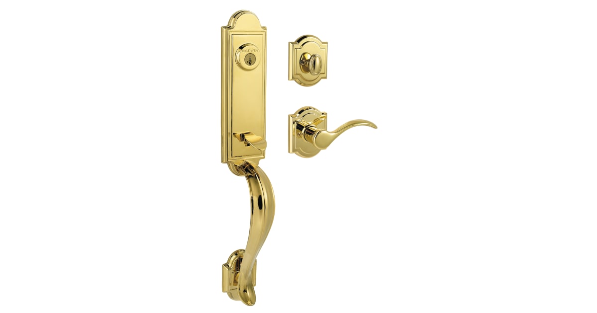 Baldwin 180AEHXTBLARBL03SV1 Avendale Style Handleset with