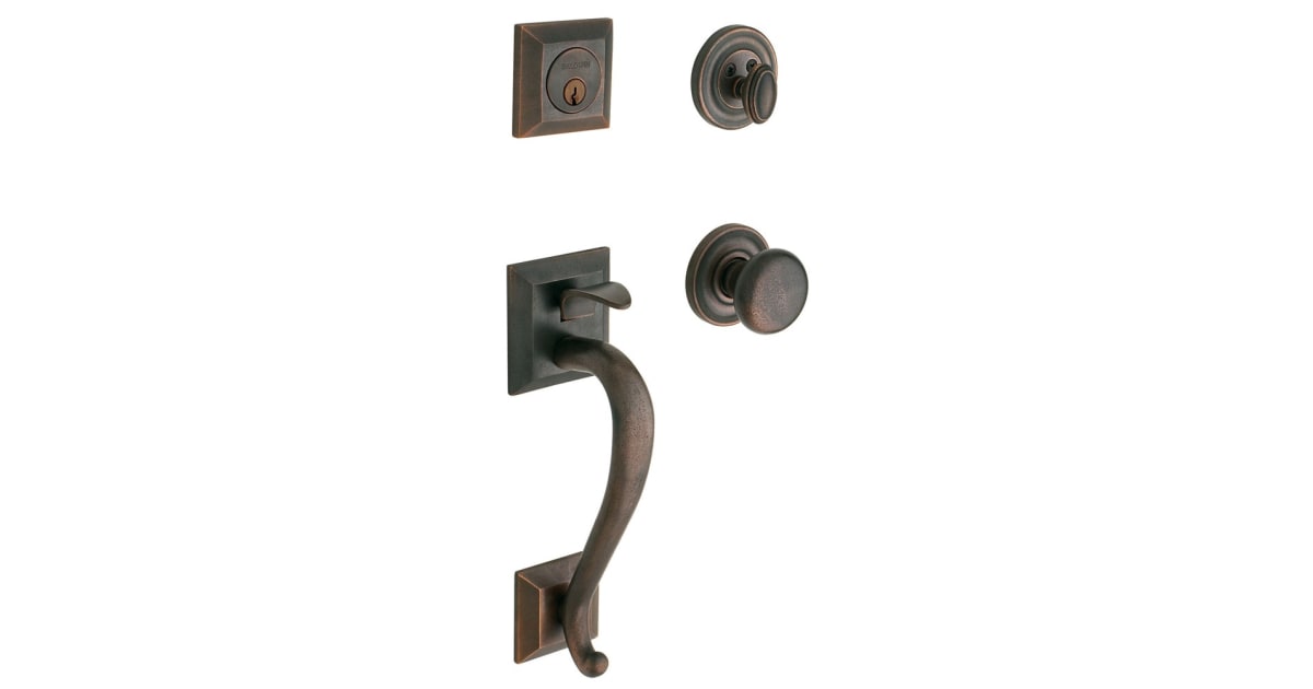 Baldwin 85320402DBLC Madison Double Cylinder Handleset