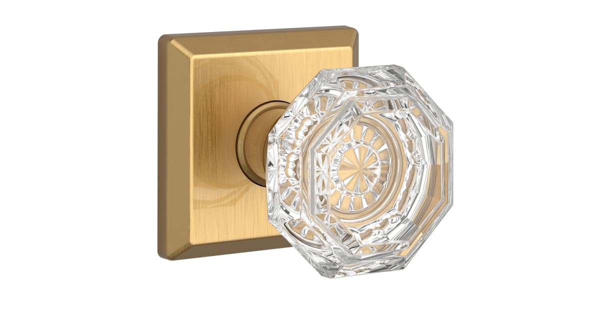 Baldwin PSCRYTSR044 Crystal Passage Door Knob with Square