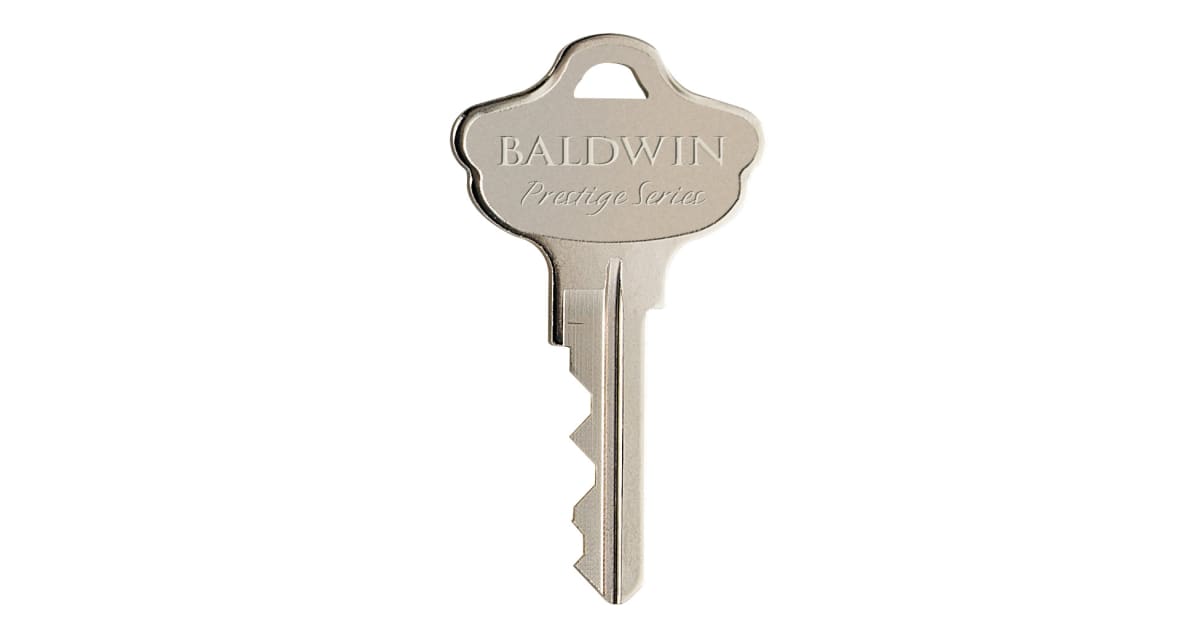 Baldwin 83376 Prestige Key Blank for SmartKey Cylinder KW1