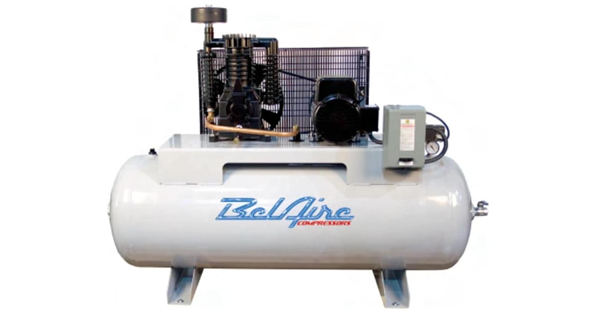 BelAire Compressors 338H 5 HP 80 Gal 175 Max PSI Two-Stage Stationary ...