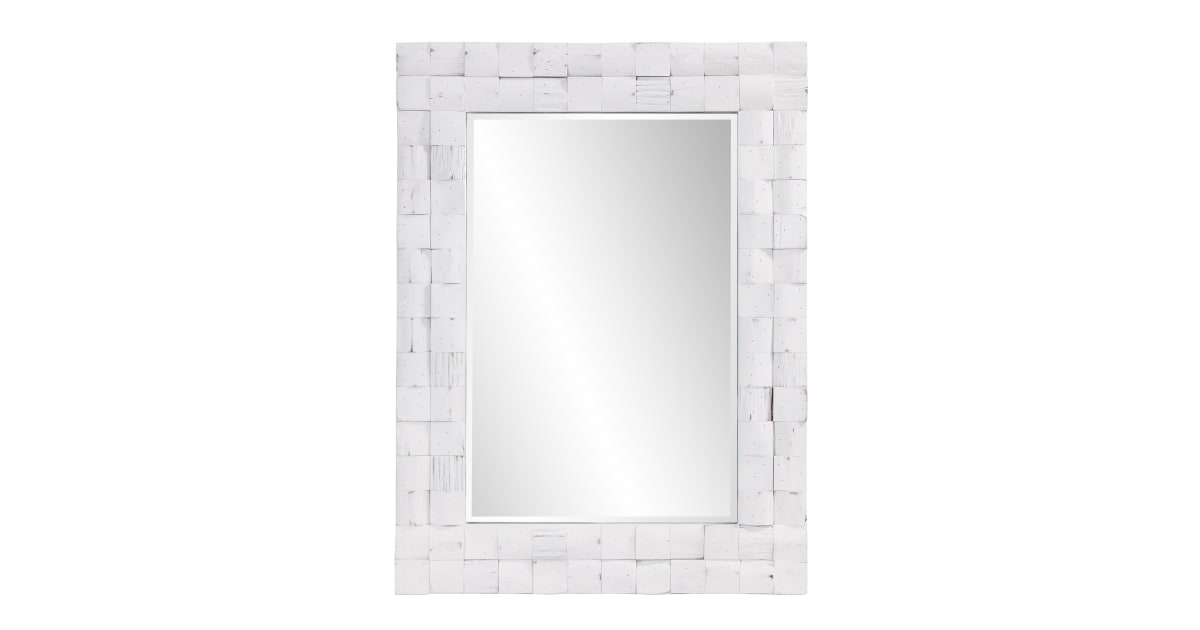 Bellevue HEMIR81879WW 40" W x 30" H Rectangular Framed Bathroom Mirror ...
